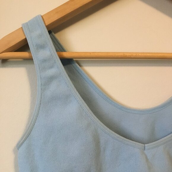 SWS Stretchy Relaxed Pale Blue Sports Bra - Picture 6 of 13